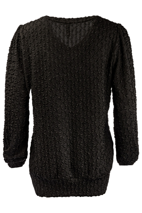 NED zwarte dames t-shirt | Achteraanzicht