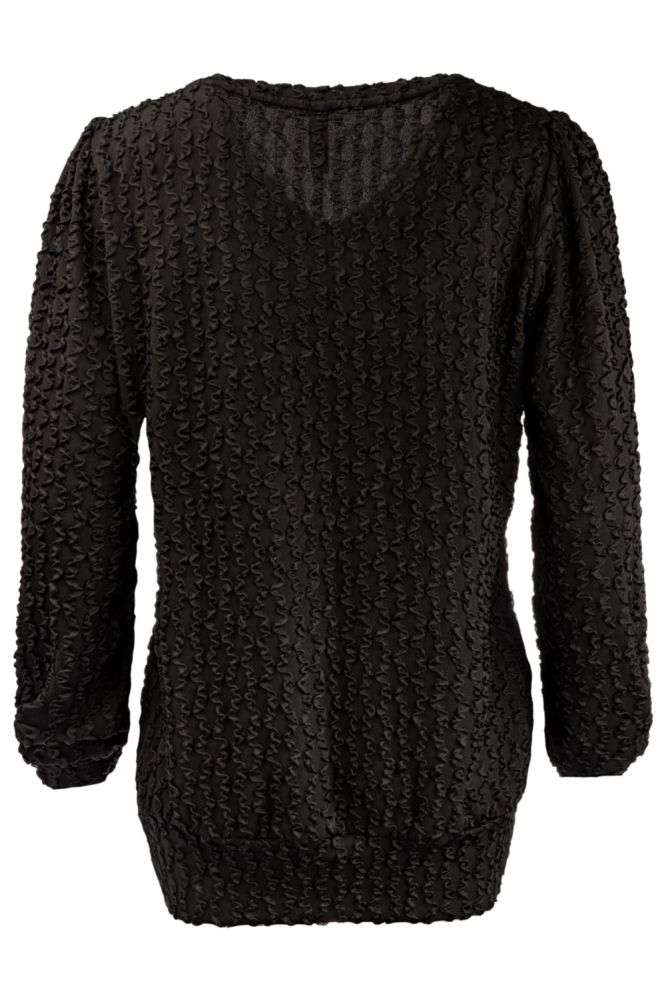 NED zwarte dames t-shirt | Achteraanzicht