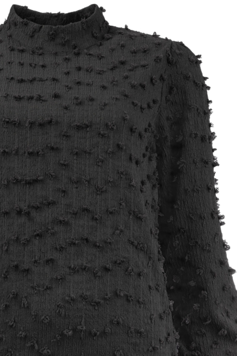 NED zwarte dames t-shirt | Close up