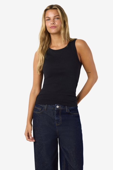 Noisy may zwarte dames top | Model