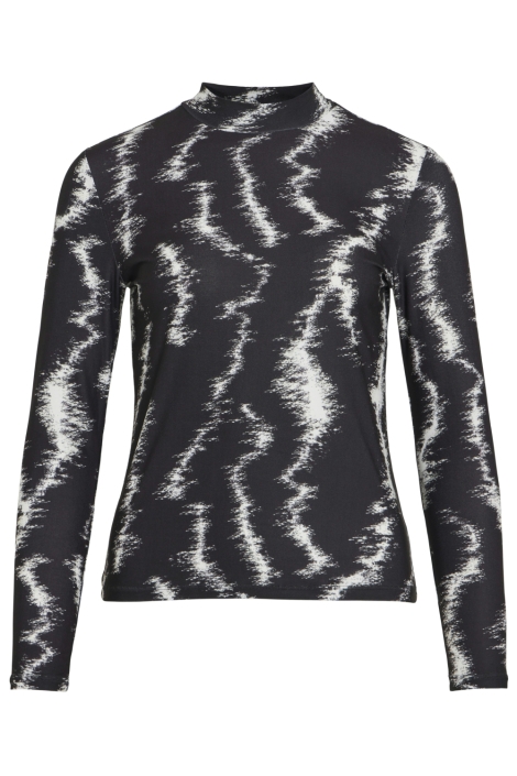 Vila zwarte dames t-shirt | Vooraanzicht