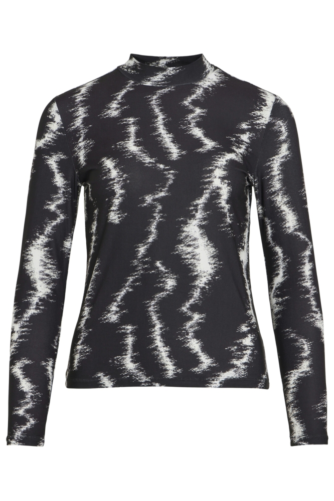 Vila zwarte dames t-shirt | Vooraanzicht