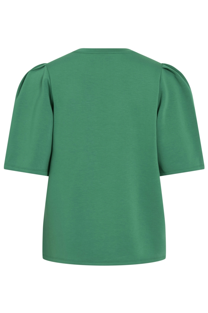 Vila groene dames t-shirt | Achteraanzicht