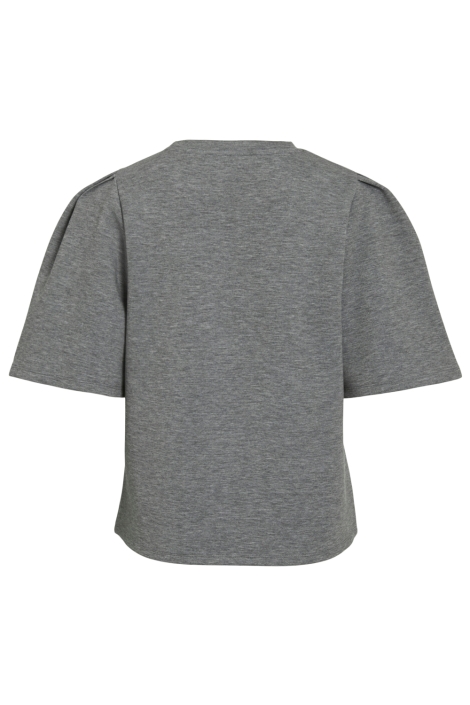 Vila grijze dames t-shirt | Achteraanzicht