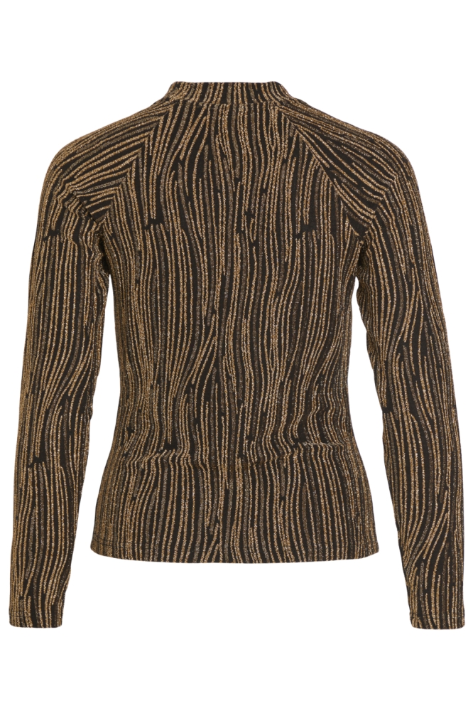 Vila zwarte dames t-shirt | Achteraanzicht