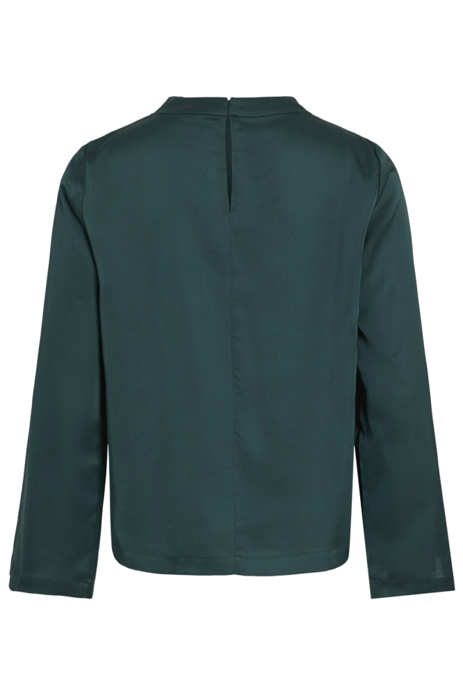 Vila groene dames blouse | Achteraanzicht