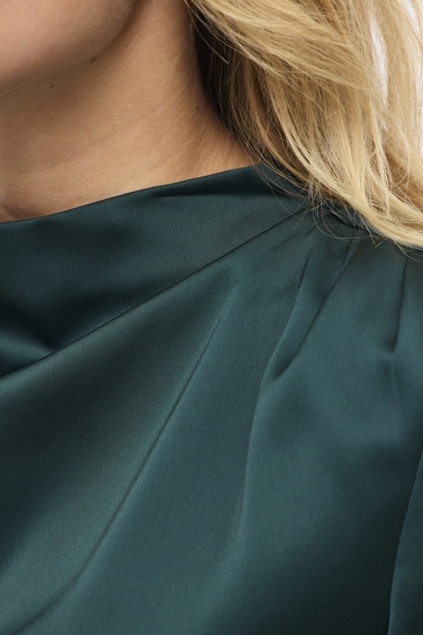 Vila groene dames blouse | Close up