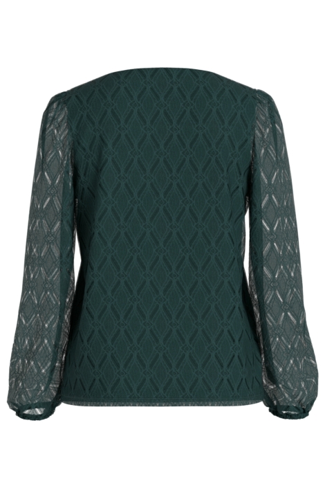 Vila groene dames t-shirt | Achteraanzicht