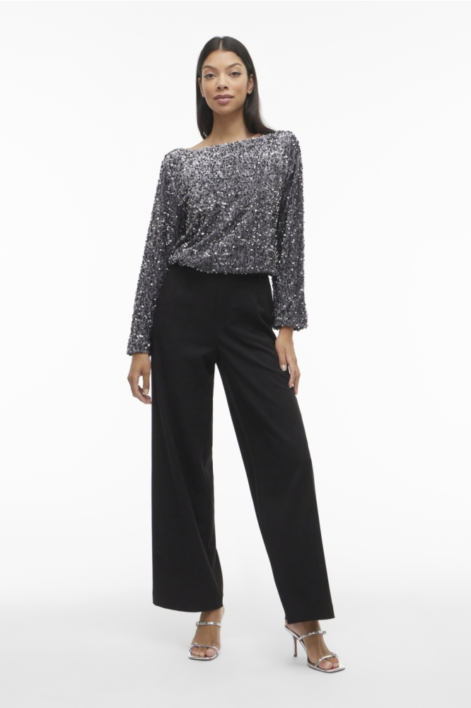 Vila grijze dames t-shirt | Model