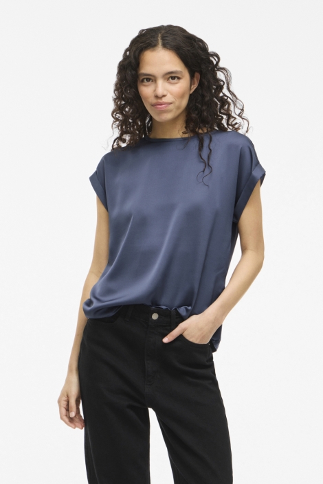 Vila blauwe dames t-shirt | Model