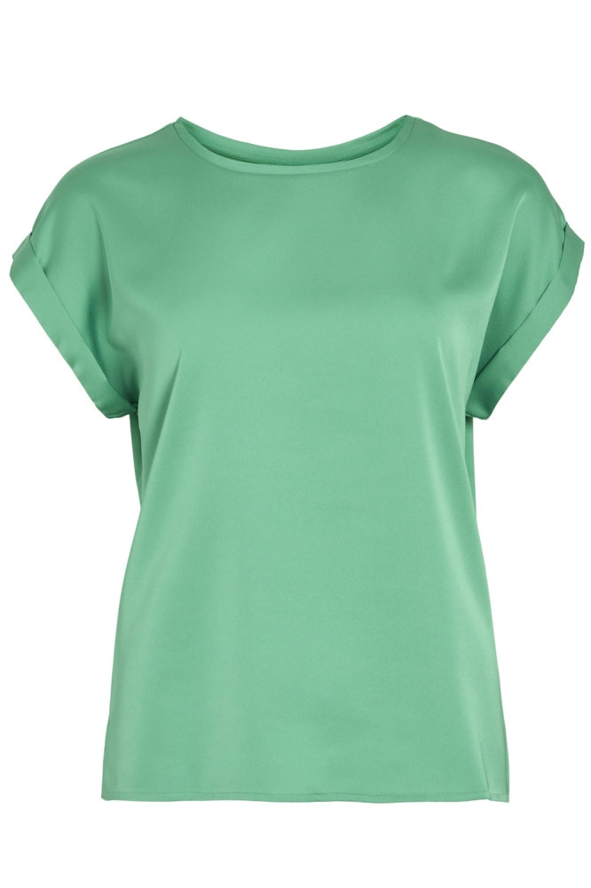 Vila groene dames t-shirt | Vooraanzicht