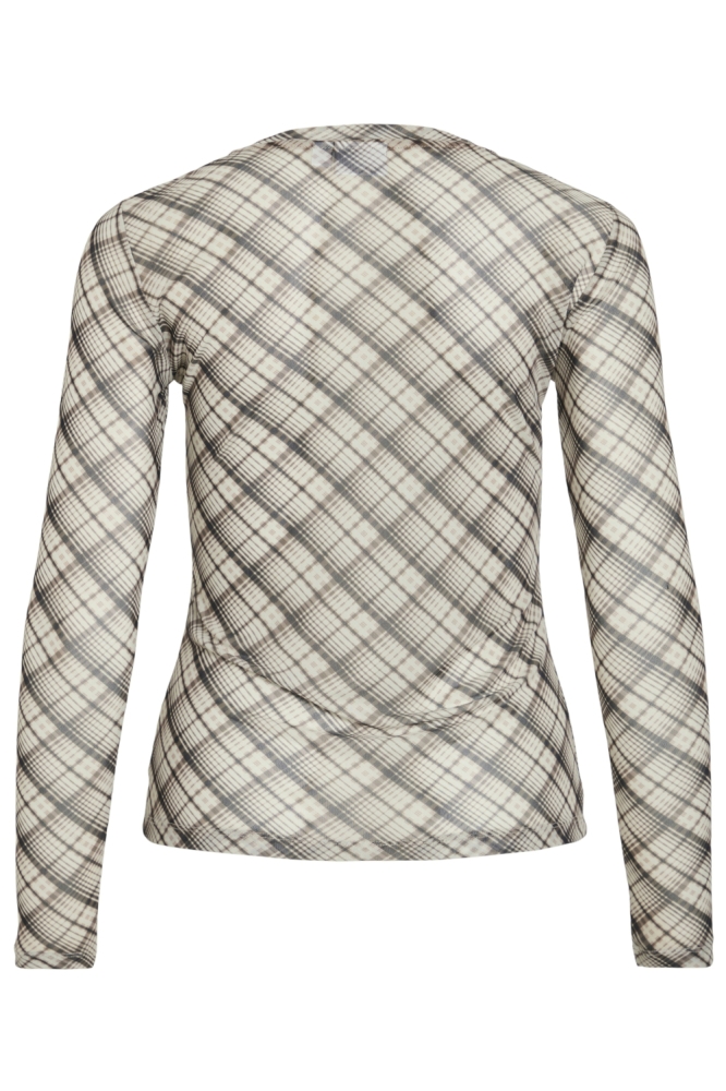 Vila beige dames t-shirt | Achteraanzicht