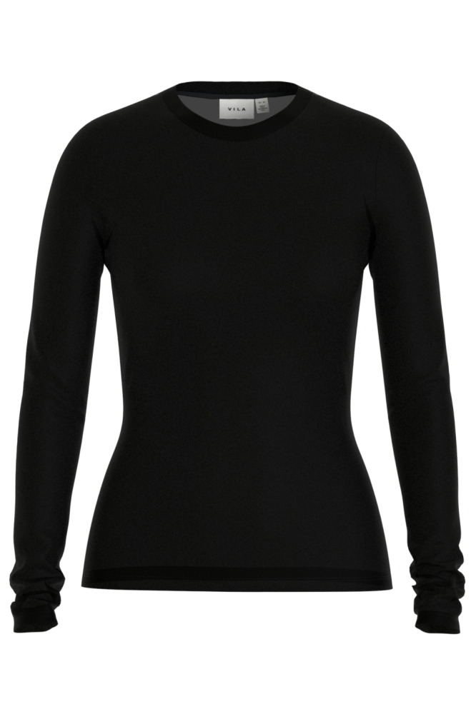 Vila zwarte dames t-shirt | Achteraanzicht