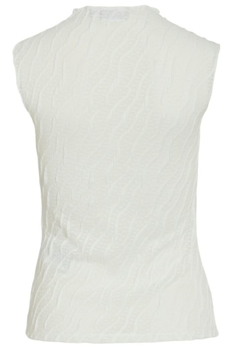 Vila witte dames top | Achteraanzicht