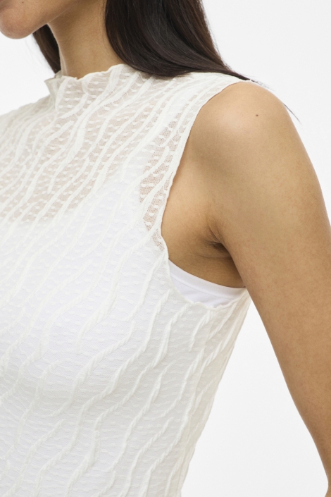 Vila witte dames top | Close up