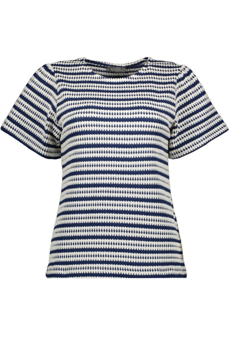 Geisha blauwe dames t-shirt | Vooraanzicht