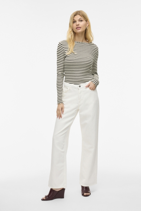 Vila beige dames t-shirt | Model