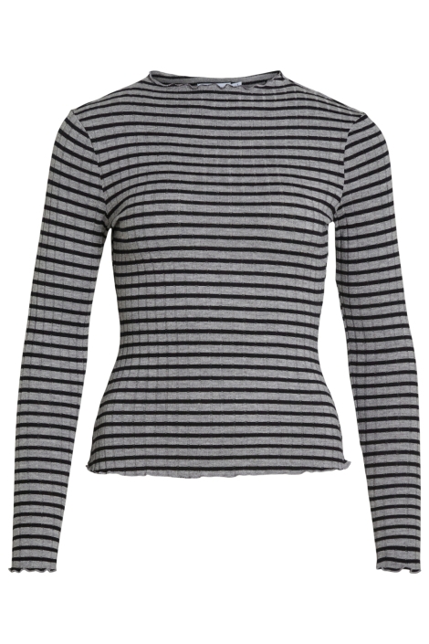 Vila grijze dames t-shirt | Vooraanzicht