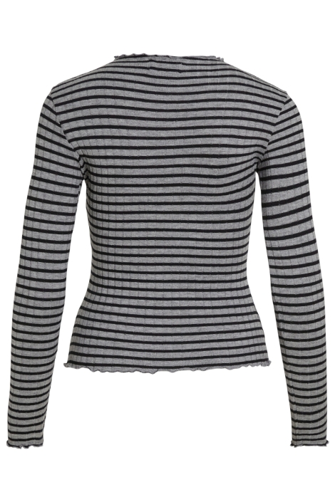 Vila grijze dames t-shirt | Achteraanzicht