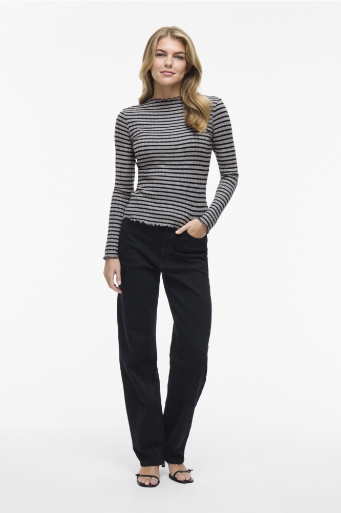 Vila grijze dames t-shirt | Model