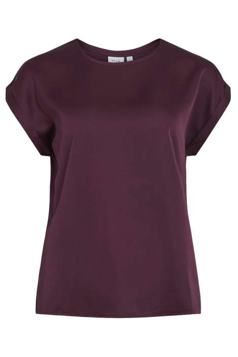 Vila bordeaux dames t-shirt | Vooraanzicht