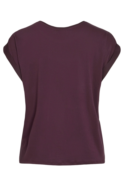 Vila bordeaux dames t-shirt | Achteraanzicht