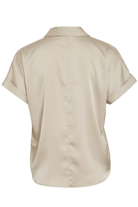 Vila beige dames t-shirt | Achteraanzicht