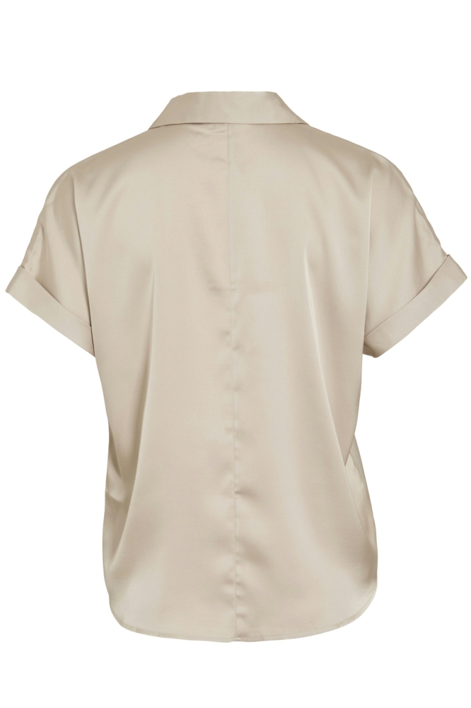 Vila beige dames t-shirt | Achteraanzicht