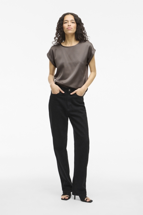 Vila bruine dames t-shirt | Model