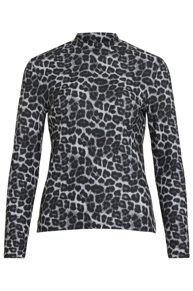 Vila grijze dames t-shirt | Vooraanzicht