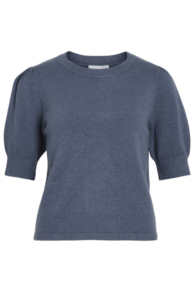 Vila blauwe dames trui | Vooraanzicht