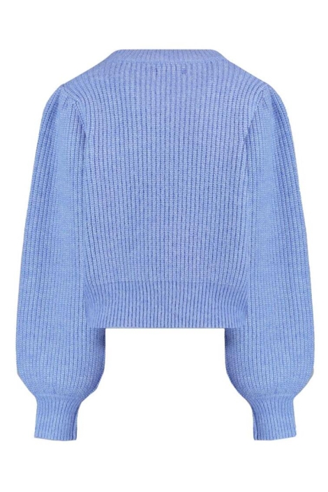 Harper & Yve blauwe dames trui | Achteraanzicht