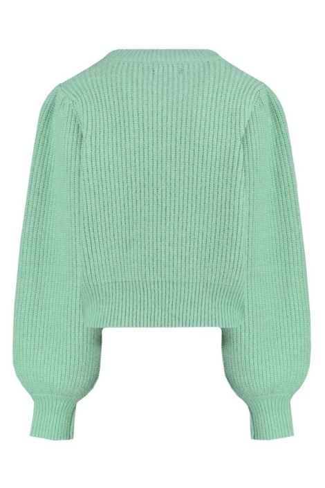 Harper & Yve groene dames trui | Achteraanzicht