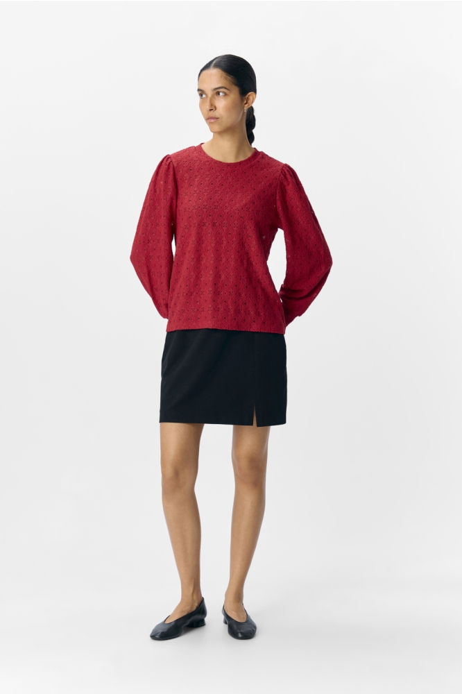 Object rode dames t-shirt | Model