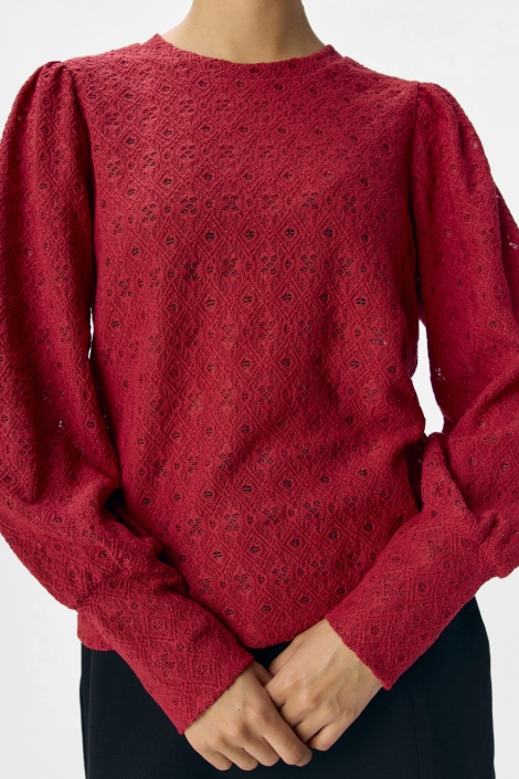 Object rode dames t-shirt | Close up