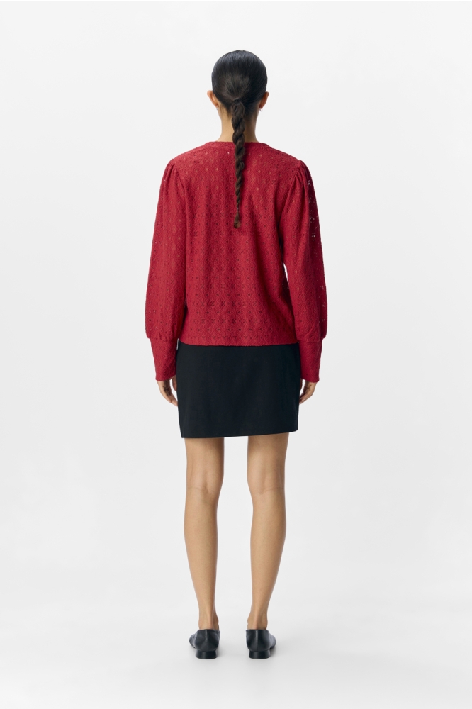 Object rode dames t-shirt | Model