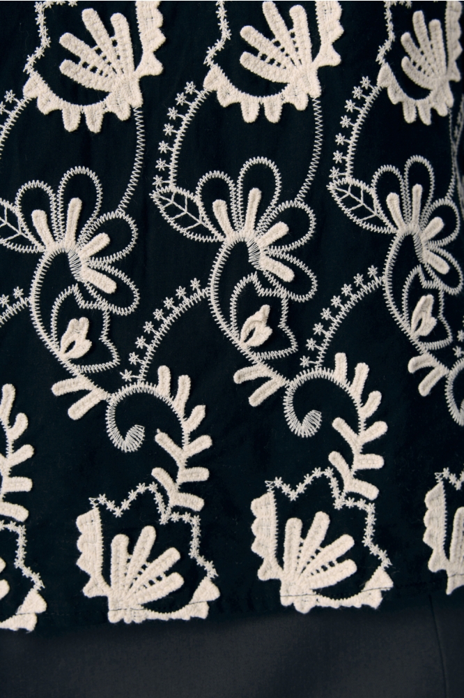 Object zwarte dames t-shirt | Kleurstaal