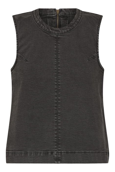 SisterS point grijze dames top | Vooraanzicht