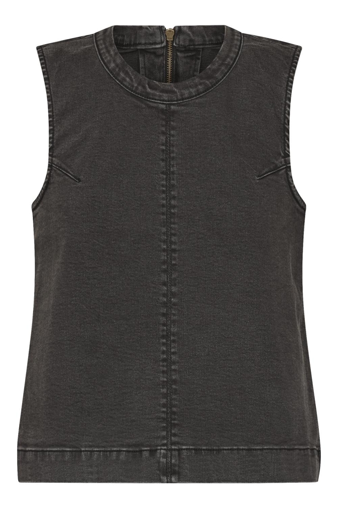 SisterS point grijze dames top | Vooraanzicht