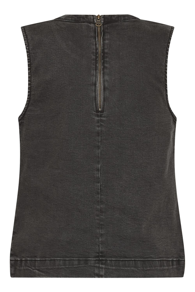 SisterS point grijze dames top | Achteraanzicht