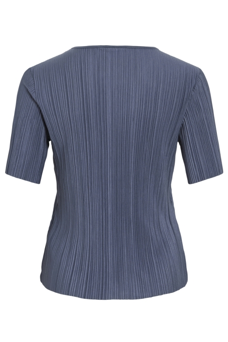 Vila blauwe dames t-shirt | Achteraanzicht