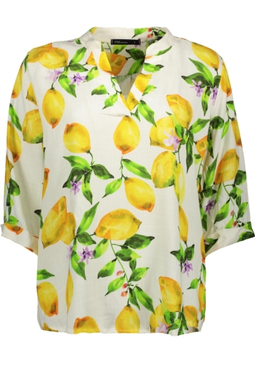 FOS Amsterdam Blouse KYRA LEMONS 7443 220 BEIGE