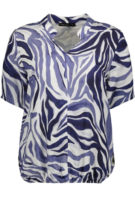 FOS Amsterdam blauwe dames blouse | Vooraanzicht