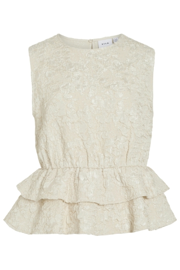Vila VIFANTA S/L JACQUARD TOP 14115054 Birch