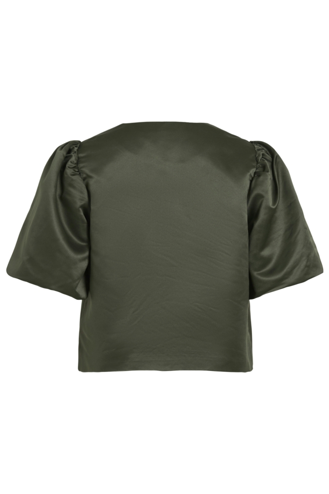 Vila groene dames t-shirt | Achteraanzicht