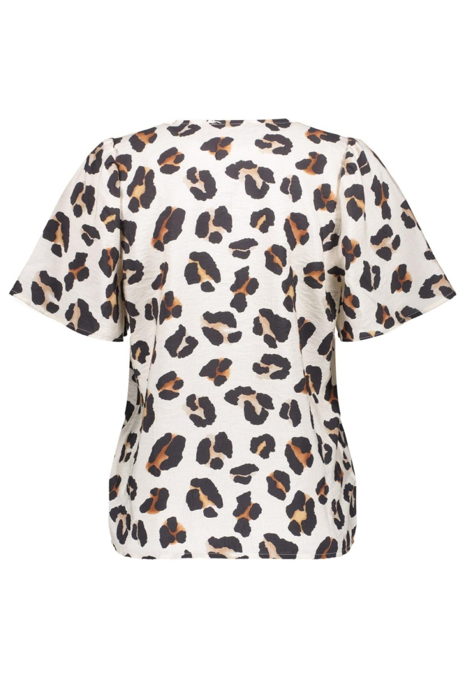 Geisha beige dames t-shirt | Achteraanzicht