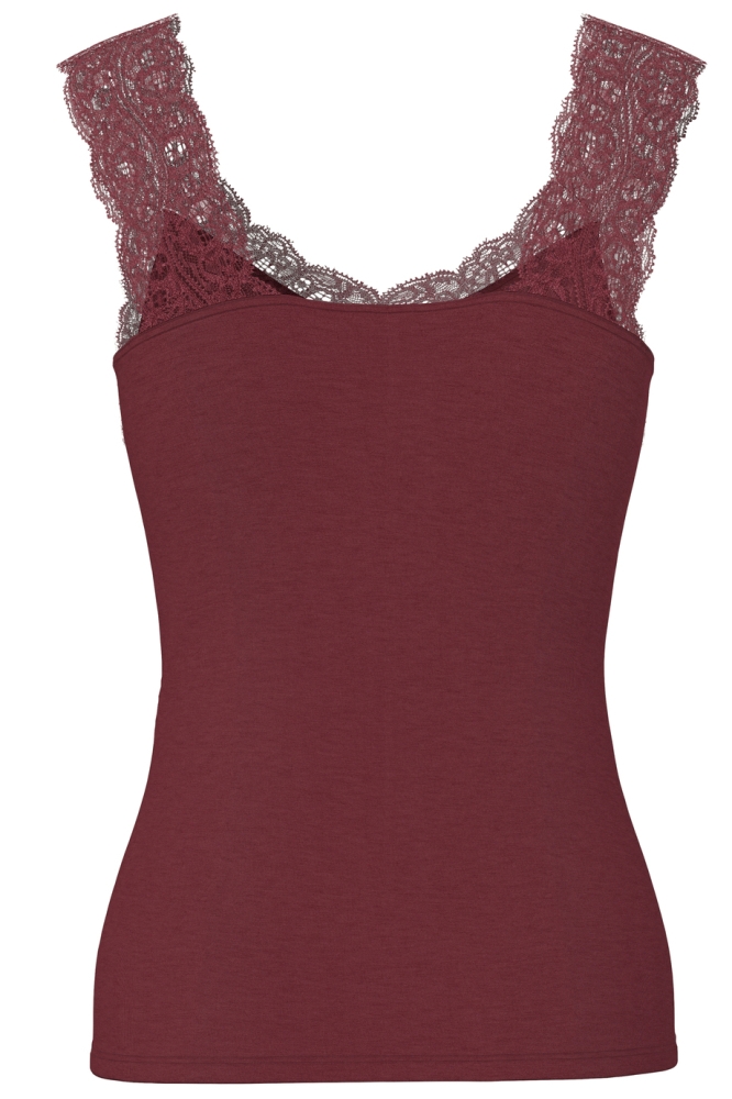 Pieces bordeaux dames top | Achteraanzicht