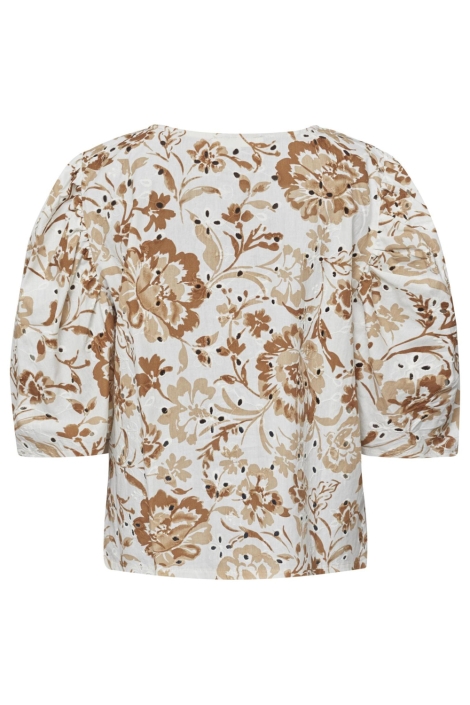 SisterS point beige dames blouse | Achteraanzicht