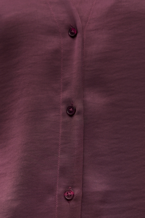 Object bordeaux dames blouse | Close up