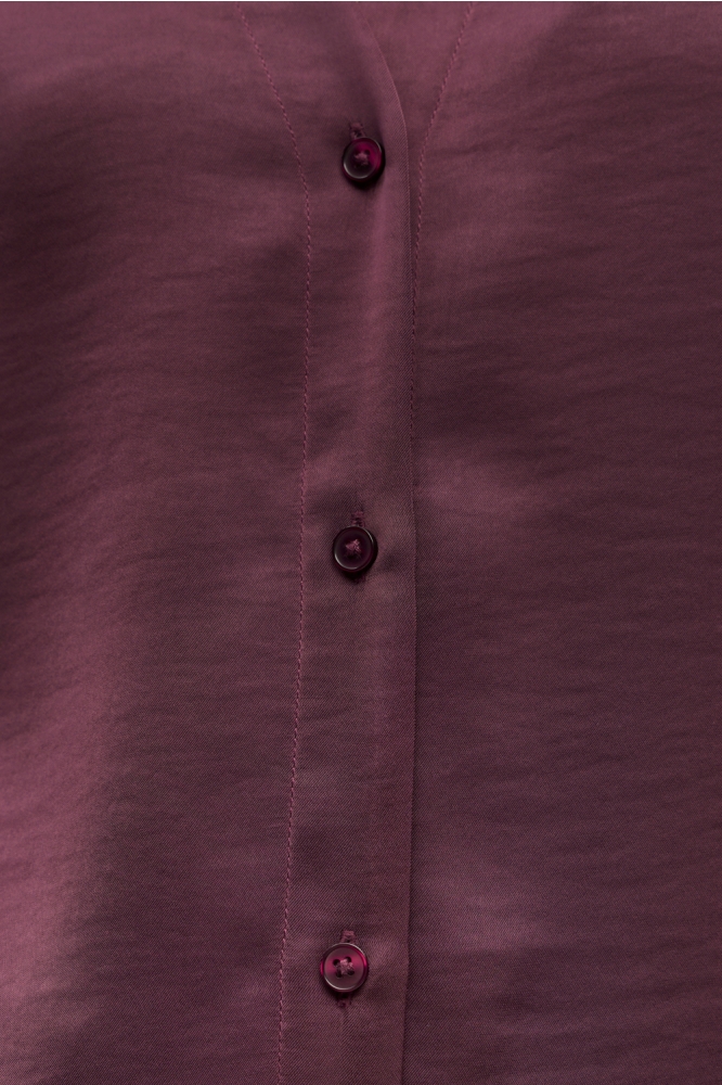 Object bordeaux dames blouse | Close up